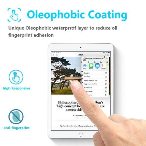 Protezione Schermo Ultra Sottile VERO Vetro Temperato per iPad 2020 8a Generazione 10,2 Pollici - Foto 8 di 12