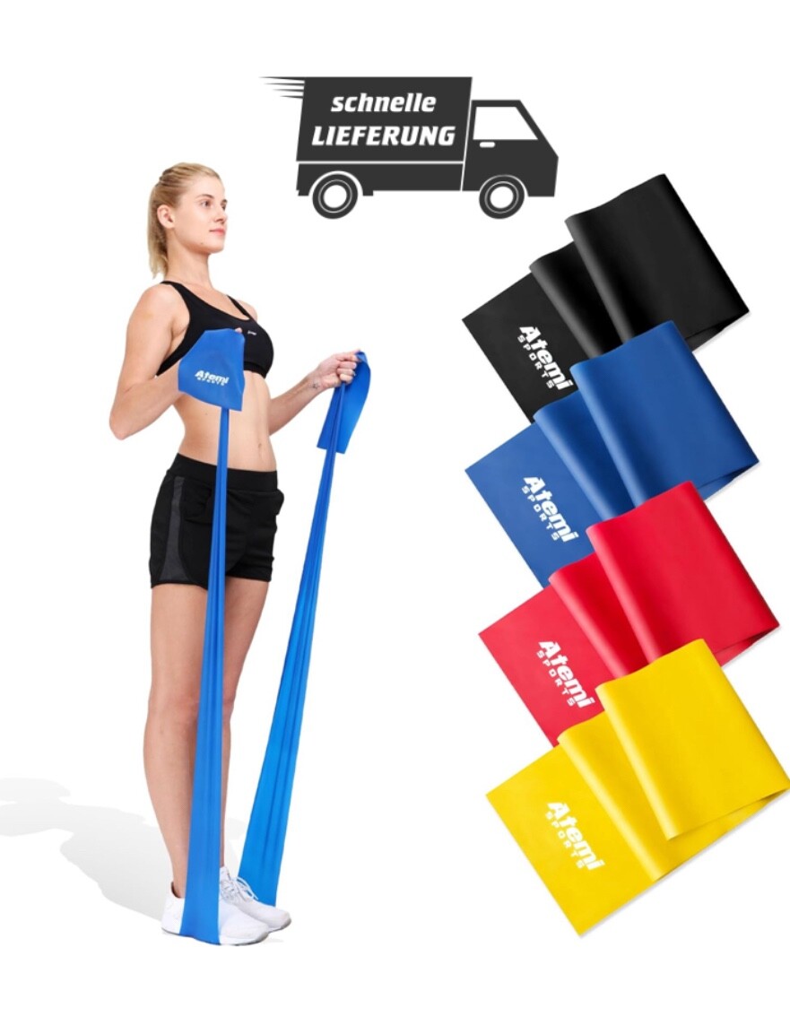 Terra Band einzeln 2m Widerstandsband für Physiotherapie & Fitness (Blau)