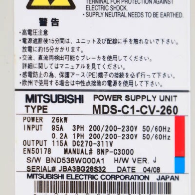 Used Mitsubishi MDS-C1-CV-260 Tested OK With Warranty 6 Months | eBay