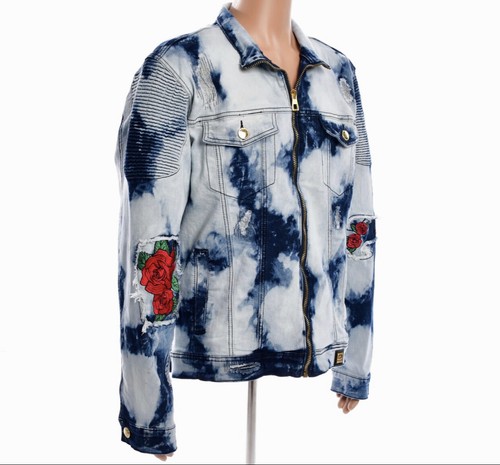 MAKOBI ROSE BIKERJACKE - LEICHTE WASCHUNG - Bild 4 von 9