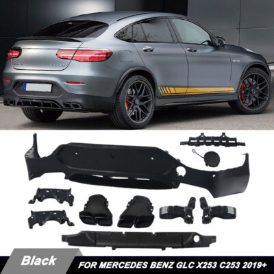 FOR MERCEDES BENZ GLC X253 C253 COUPE 2019+ Rear Bumper Diffuser W