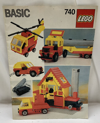 Lego Manual For Set 740 Basic Motorized Building Set Vintage 