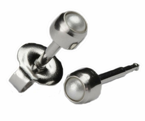 Stainless Steel Stud Earrings Hypoallergenic Sterile Ear Piercings Studs 2&4mm - Picture 32 of 55