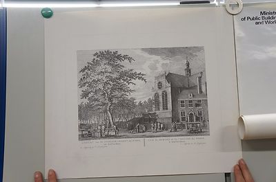 Reproduktion Stahlstich 19. Jahrhundert Stadtansicht Amsterdam  43x53 G69