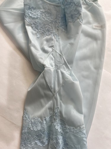 Pantalones Cortos De Colección Bloomers Knicker Semi Transparente Azul Pettipant Medio Slip Encaje Talla XS 4 - Imagen 8 de 8
