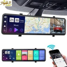 360° Panoramic 4G Car Dash Cam Rearview Mirror Cameras Android 8.1 GPS WiFi