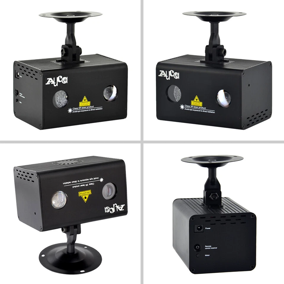 Mini Fernbedienung 9 Gobo RG Laser Aurora RGB LED Strahl Projektor DJ Show Bühnenbeleuchtung - Bild 2 von 4