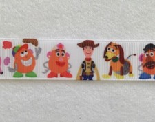 Toy Story Disney Grosgrain ribbon BTY 7/8" Woody Potato Head