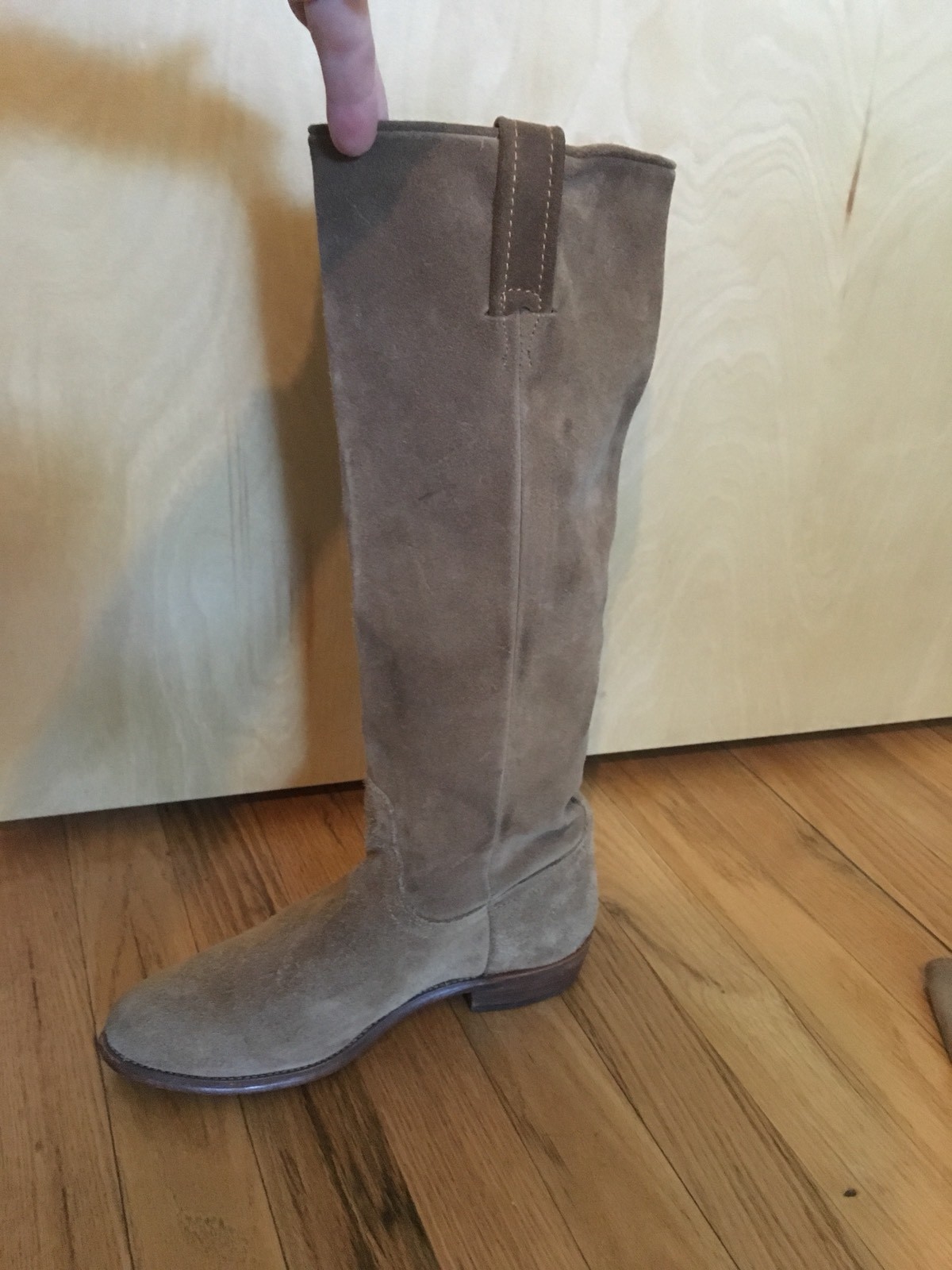 Frye Cuero Vintage para Mujer Tostado Gamuza Tire de Slouch botas de vaquero Sz6.5B Frye Cuero Vintage para Mujer Tostado Tostado Tostado Gamuza Tire de Slouch botas de vaquero Sz6.5B precio mas barato