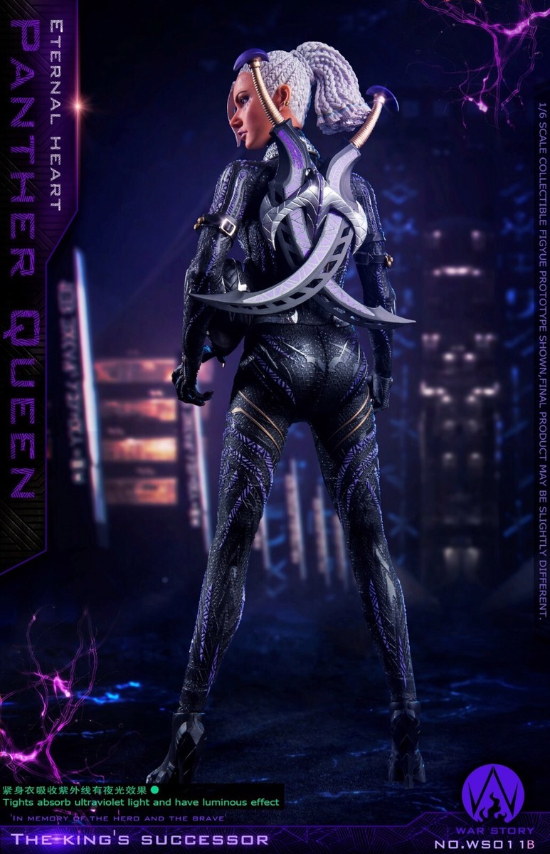 WAR STORY 1/6 Black Panther Queen DX版 1/6 Black Panther Queen Shuri Deluxe Figure Toys WS011-B War