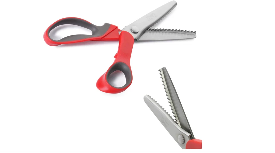 Zig Zag Pinking Shear Scissor for Fabric, Craft Scissors Decorative Edge cutting - Image 3 of 4