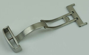18mm Chrome Single Fold Deployment Buckle