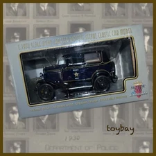 Classic Motor City 1931 FORD MODEL A TUDOR SEDAN ~ Rare  POLICE CAR Version NIB