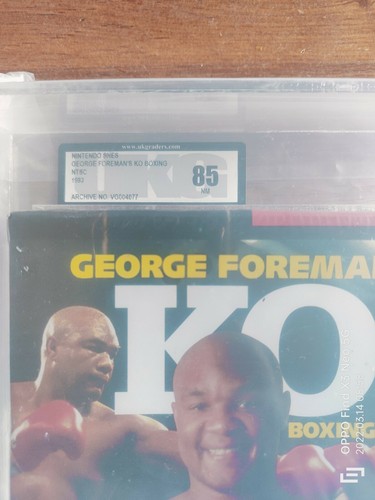 George Foreman's KO Boxing UKG 85 NM NTSC SEALED SNES VGA WATA - Picture 3 of 6