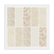 Natural Beige JELLY ROLL: 20 2 1/2" x 44" Strips, Cotton Fabric 5 Prints 4 Each