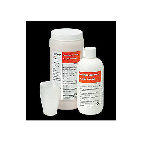 Lang Dental 0734PNK Premium Denture Heat Cure Base Acrylic Resin Powder & Liquid - Picture 1 of 1
