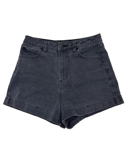 Volcom Brand Jeans Women Size 27 (Measure 27x2) Dark Gray Twill Shorts