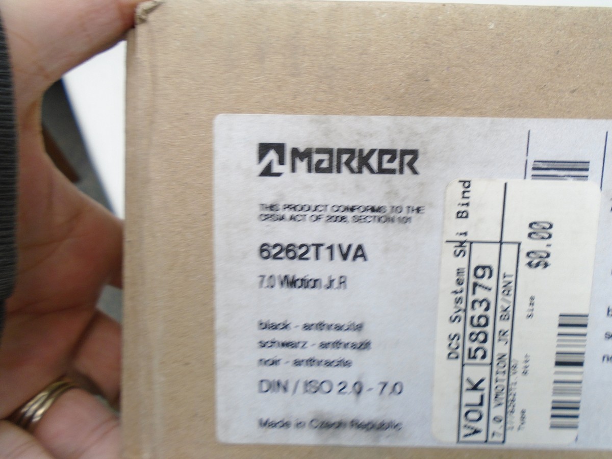 MARKER 7.0 V MOTION JR. R 6262T1VA BLACK SKI BINDINGS | eBay