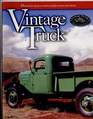 Vintage Truck Magazine November/December 2006 Light Commercial Vehicle History &
