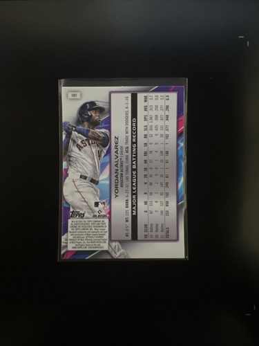 2022 TOPPS COSMISCHES CHROM #101 YORDAN ALVAREZ - Bild 2 von 2