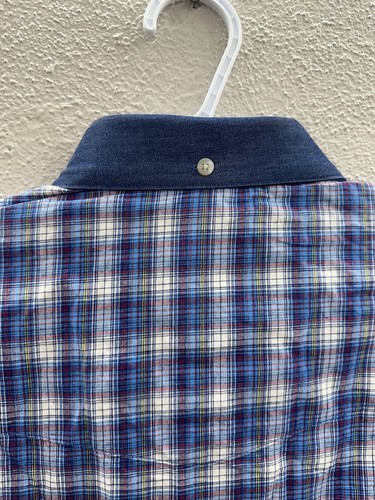 Professional Bull Riders PBR Mens Button Down Shirt Size Medium Blue Long Sleeve - Picture 13 of 17
