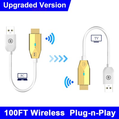 30m Wireless HDMI Extender Video Transmitter and Receiver display Adapter Cable