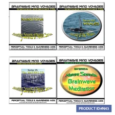 4 BRAIN WAVE CD NATURE LOVER SOUNDS MIND MEDITATION AID- MEDITATIONAL TECHNOLOGY