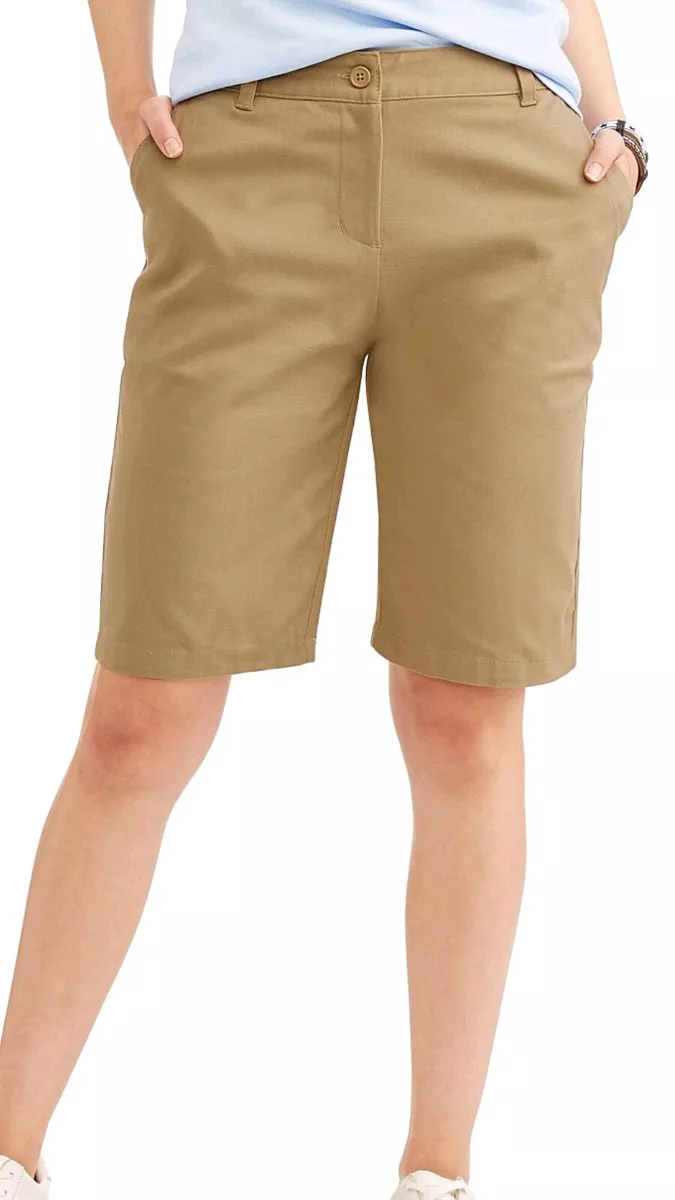 Khaki bermuda top shorts girls