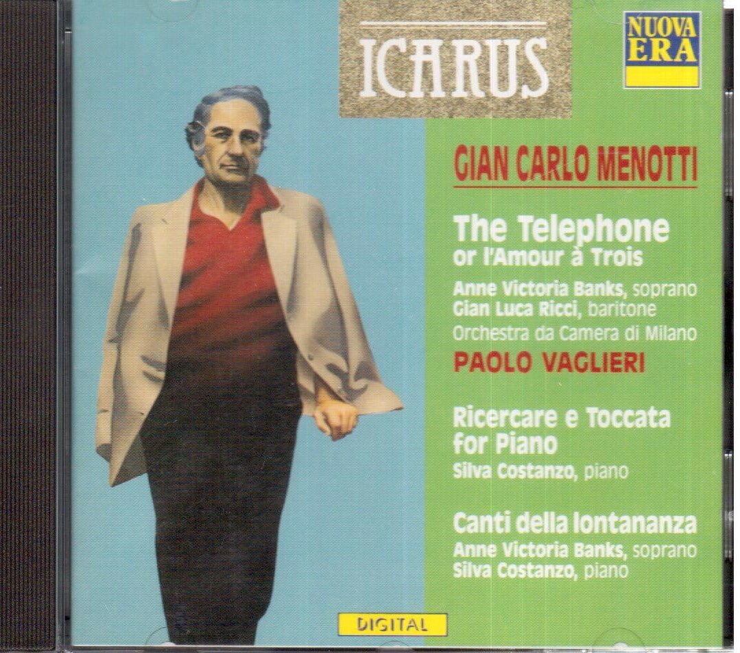 Menotti: The Telephone, Ricercare e Toccata / Viglieri, Banks, Costanzo - CD