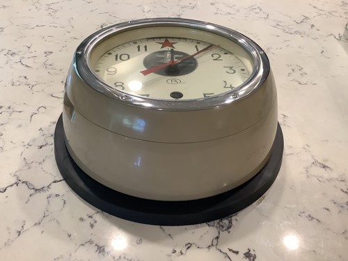 Russian Soviet B CCCP Navy Kauahguyckue Red Star Maritime Submarine Clock - Picture 9 of 11