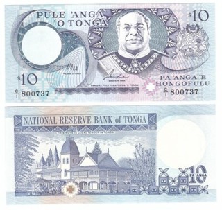 Tonga _ 10 Pa'anga 1995 UNC Pick 34a Lemberg Zp
