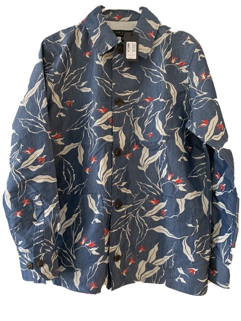Rag & Bone Indigo Floral Mace Shirt jacket Menâs Small NWT | eBay