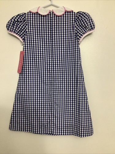 Claire And Charlie Boutique Plaid Embroidered Turkey Bishop Dress Girls 5 New - Picture 13 of 23