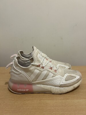 adidas ZX 2K boost ladies pink white trainers size uk UK