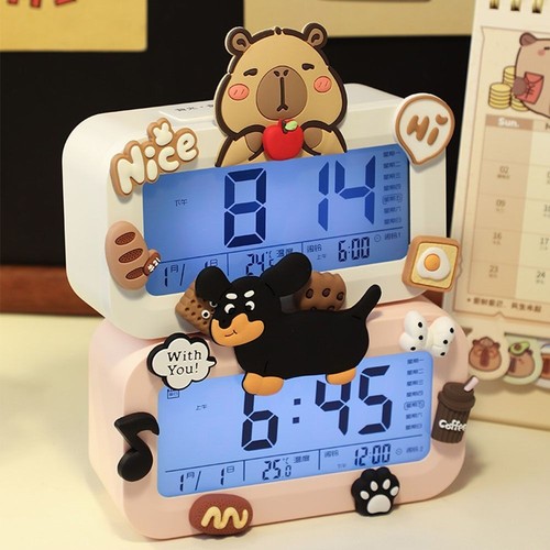 Portable Alarm Clock Capibara Student Clock Student Specific Wake-up Tool