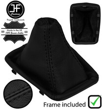 SCHWARZ NAHT LEDER HANDBUCH SCHALTSACK+KUNSTSTOFFRAHME F?R SEAT EXEO 2008-2013