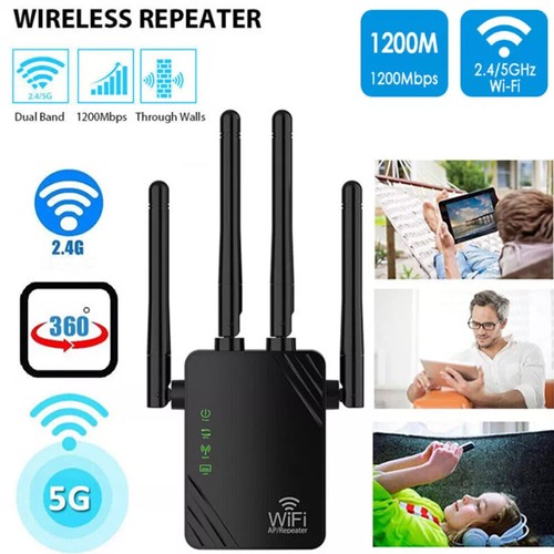1200Mbps Wifi Verstärker WLAN Repeater Router Range Signal Access Point Booster