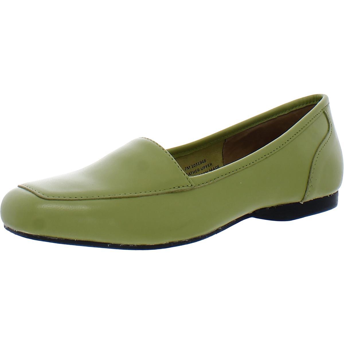 Массив женских лоферов Freedom Green из зеленой кожи 11 SS (супертонкие) BHFO 4766