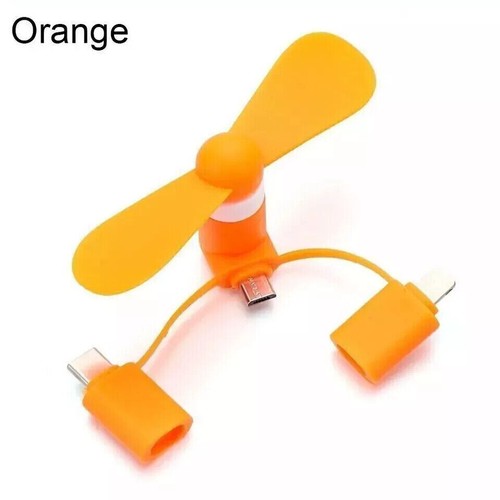 3in1 Portable mini Mobile Phone Fan cooler For iPhone Android Samsung Huawei - Picture 11 of 20