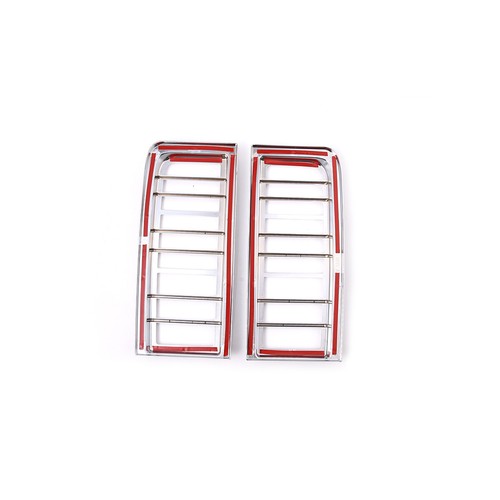 ABS Silver Tail Light Cover RearLight Protect Trim Grille For Hummer H2 2003-09 - Picture 11 of 11