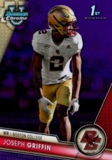 JOSEPH GRIFFIN 2023 Bowman Chrome U 1st Purple Ref /399 Boston College Eagles