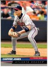 Chipper Jones Baseball Card Singles You Pick