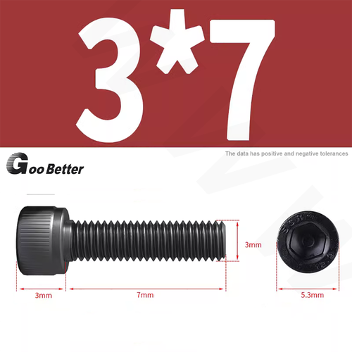 M3 3 mm viti testa tappo presa 12,9 acciaio ossido nero brugola esagonale bulloni chiave grossolani - Foto 20 di 54