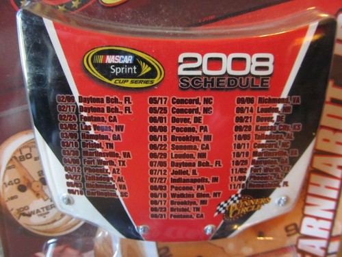 DALE EARNHARDT JR/WINNER'S CIRCLE Hood Series 2008 NASCAR SPRINT Schedule~New!! - Picture 3 of 7
