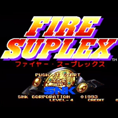 SNK FIRE SUPLEX アーケード ネオジオ ポスター Fire Suplex (3 Count