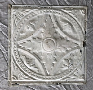 Details About 1890 S 12 X 12 Antique Tin Ceiling Tile White Metal Reclaimed Anniversary 2 19