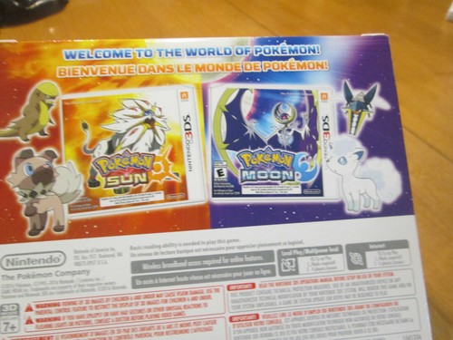 Pokémon Sol y Pokemon Luna Exclusivo Nintendo 3DS DOBLE PACK Estuche Steelbook NUEVO  - Imagen 4 de 8