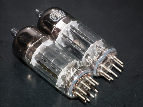 Par a juego de platino 6350 RCA triple mica negro ánodos D Getter probado nuevo de lote antiguo - Imagen 9 de 13