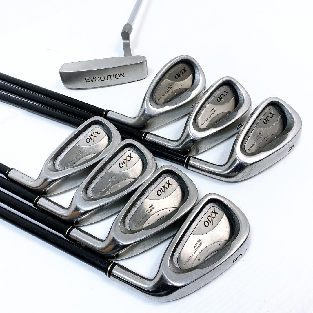 XXIO クラブセット 1W 4W 7W 4U XXIO Club Set 1W 4W 7W 5-9i Pw Sw PT 11pc RH Graphite