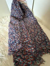 Louis Vuitton x Stephen Sprouse Graffiti Leopard Stole Wrap Shawl Scarf.